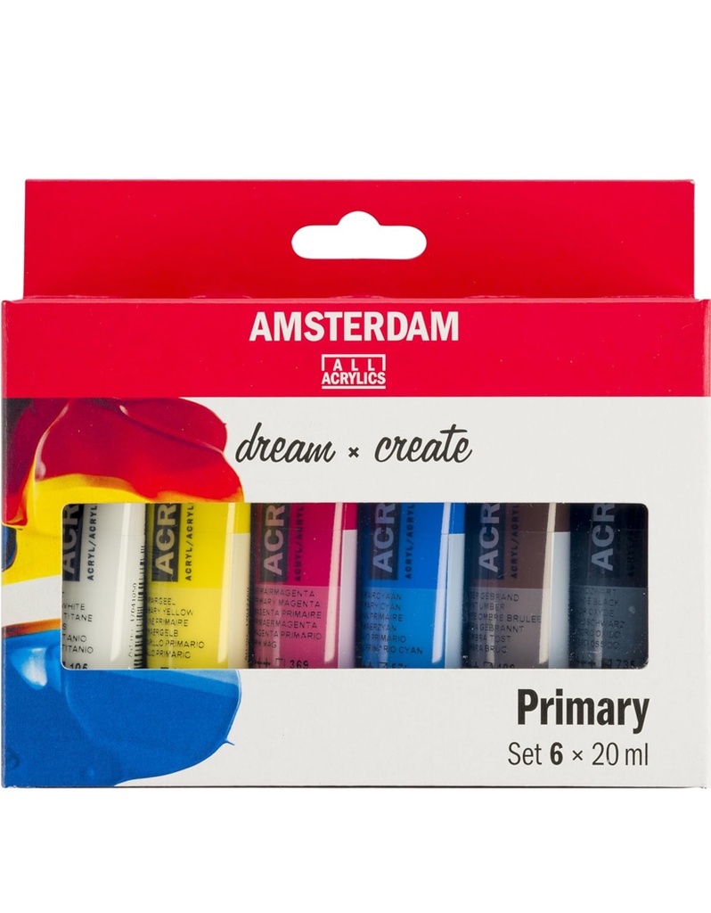 Acrílicos Amsterdam  6x 20mg