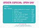 PINTURA / OPEN DAY TEENS / PRE-TEENS B (2 pagos)