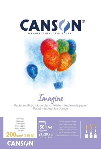 [Basic CANSON] Block de Dibujo 200 g/m 50 hojas