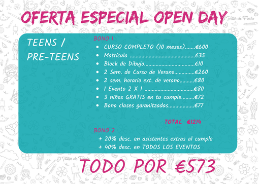 [PACKS] PINTURA / OPEN DAY TEENS / PRE-TEENS B