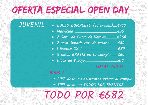[PACKS] CERÁMICA / PINTURA OPEN DAY JUVENIL B