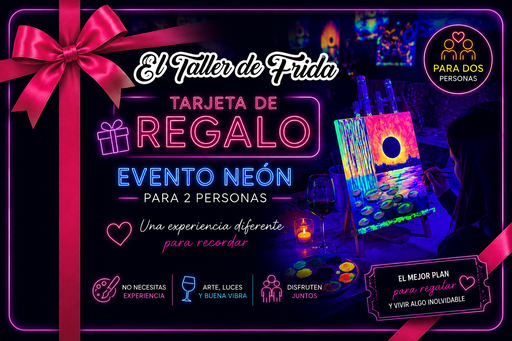 Tarjeta de regalo / 2 ENTRADAS / Neón art&wine