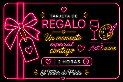 Tarjeta de regalo Neón art&wine
